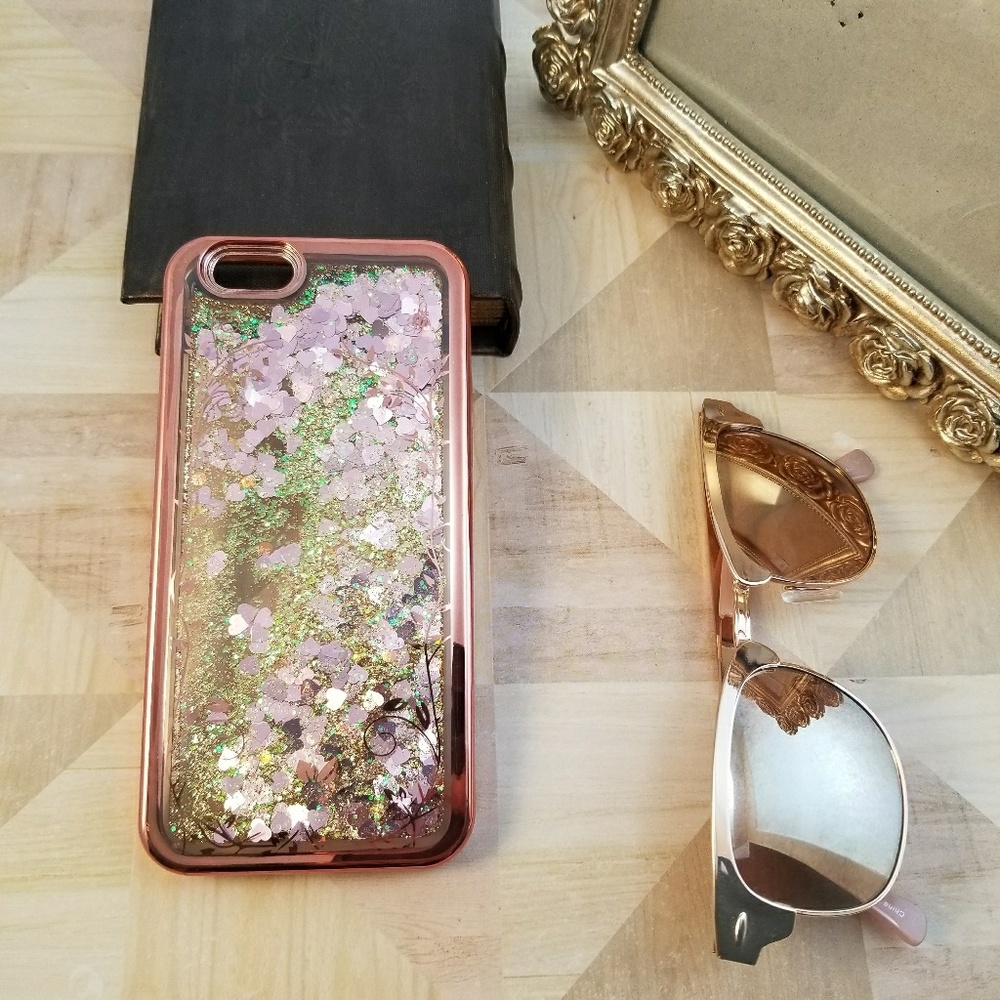 iPhone 6/6s Pink Liquid Glitter case
